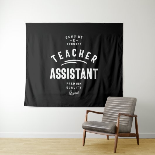Tenture Assistant enseignant Titre du travail Cadeau (En situation (horizontale))