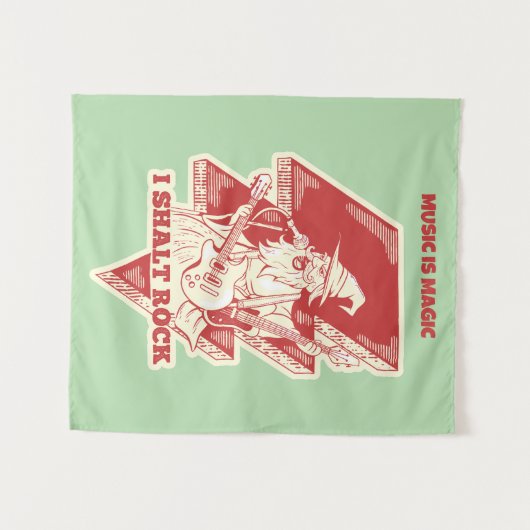 Tenture Assistant lecture de guitare (Devant (Horizontal))