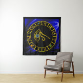 TENTURE ASTRAL HORUS EYE, GRAPHE BLUE TALISMAN OR ZODIAC (En situation)