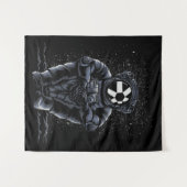 Tenture Astronaut Assis Quant QNT Pièce À La Lune HODL (Devant (Horizontal))