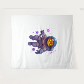 Tenture Astronaut Jack-o-Lantern (Devant (Horizontal))