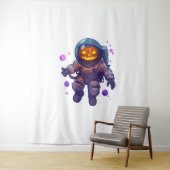 Tenture Astronaut Jack-o-Lantern (En situation)