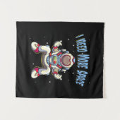 Tenture Astronaute a Besoin de Plus d'Espace (Devant (Horizontal))