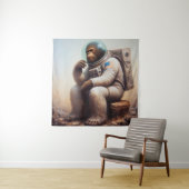 Tenture Astronaute de Bigfoot (En situation)