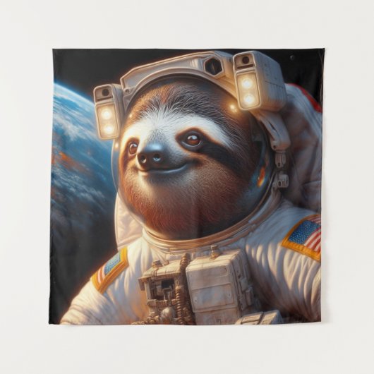 Tenture Astronaute de Sloth (Devant)