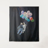 Tenture Astronaute Stars & Space Colorful Balloons (Devant)