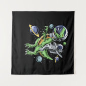 Tenture Astronaute - T-Rex Dinosaur Astro T-Rex Space (Devant (Horizontal))