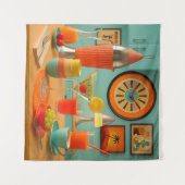 Tenture Atomic Retro Futuristic Martini Breakfast Bar (Devant (Horizontal))