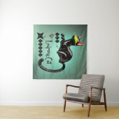 Tenture Atomique Futuriste Le Leaping Cat Lounge (En situation (horizontale))