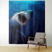 Tenture Attaque de requins | Arrière - plan de fond photo  (En situation)