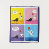 Tenture Atteindre le but opposé Comic (Devant)