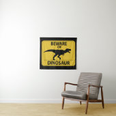 Tenture Attention aux dinosaures (En situation (horizontale))