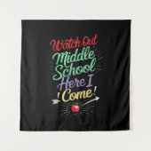 Tenture Attention collège, j'arrive école (Devant)