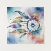 Tenture Attrape-rêves aquarelle (Devant (Horizontal))