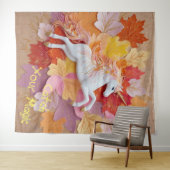 Tenture Attrapez Votre Magie Automne Unicorne Golden Paste (En situation (horizontale))