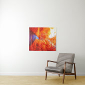 Tenture Au-dessus Saturé Orange Jaune Feuilles d'automne (En situation (horizontale))