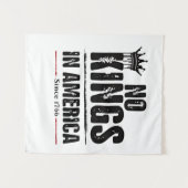 Tenture Aucun roi en Amérique Anti Trump Patriotique améri (Devant (Horizontal))