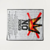 Tenture AUCUN ROYAUME Déclaration d'indépendance à nouveau (Devant (Horizontal))