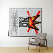 Tenture AUCUN ROYAUME Déclaration d'indépendance à nouveau (En situation (horizontale))