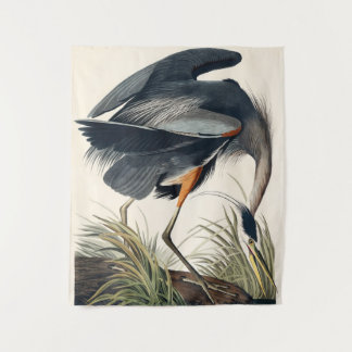Tenture Audubon Great Blue Heron 1834 Plate CCXI