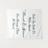 Tenture Aunt & Niece Quote – Side By Side or Miles Apart (Devant (Horizontal))