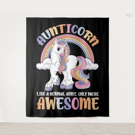 Tenture aunticorn like a normal aunt only more awesome (Devant)