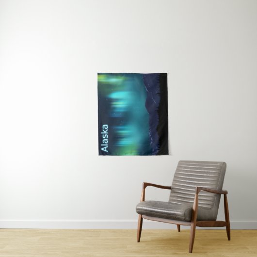 Tenture Aurora Borealis - Alaska (En situation)