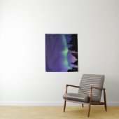 Tenture Aurora Borealis & Arbres | Manitoba, Canada (En situation)