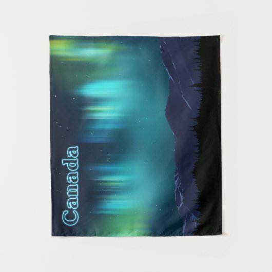 Tenture Aurora Borealis - Canada (Devant)