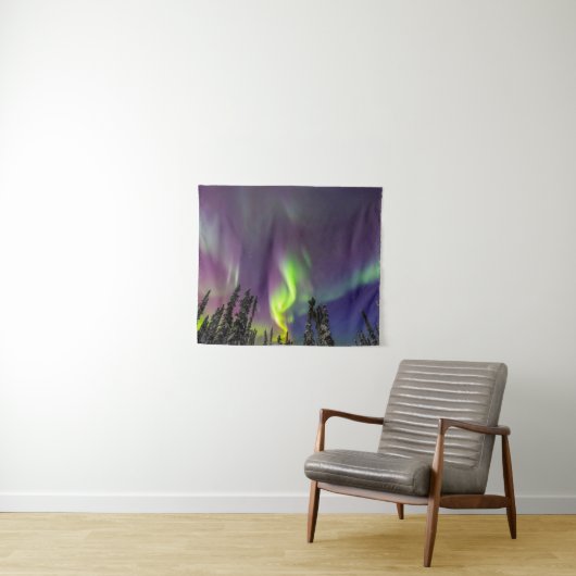 Tenture Aurora Borealis | Fairbanks, Alaska (En situation (horizontale))