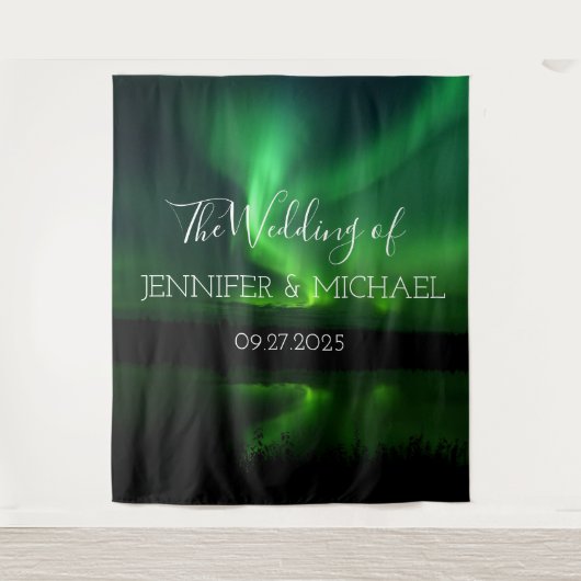 Tenture aurores boréales Aurora Mariage (Devant)