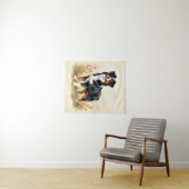 Tenture Australian Shepherd Black Tricolor Aussie Dog (En situation (horizontale))