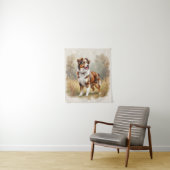 Tenture Australian Shepherd Dog Red Merle Aussie (En situation)