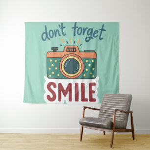 Tenture Autocollant d'appareil photo rétro mignon
