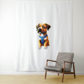 Tenture Autocollant de chien (En situation)