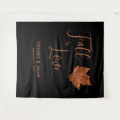 Tenture Automne Cuivre Noir Rustique Retour Drop (Devant (Horizontal))