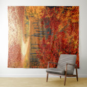 Tenture automne dans la forêt (En situation (horizontale))