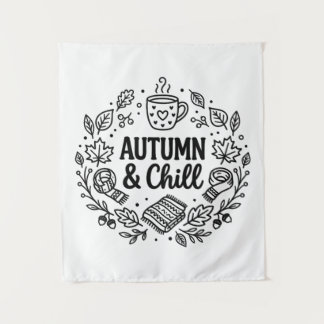 Tenture Automne & Détente | Lignage de lettre main Automne