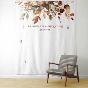 Tenture Automne Feuilles Russe Pays Boho Mariage