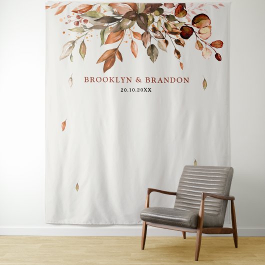 Tenture Automne Feuilles Russe Pays Boho Mariage (En situation)