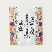 Tenture Automne Floral Mariage Contexte Boho Photo Booth P (Devant)