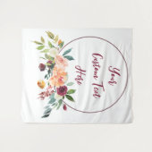 Tenture Automne Floral Mariage Photo Booth Arrière-plan Pl (Devant (Horizontal))