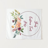 Tenture Automne Floral Mariage Photo Booth Arrière-plan Pl (Devant (Horizontal))