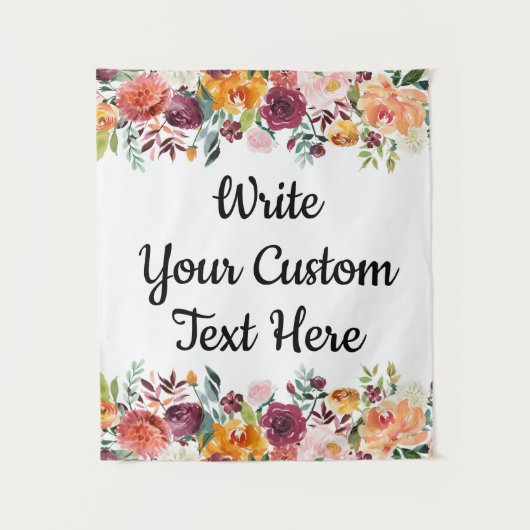 Tenture Automne Floral Photobooooooooooth fond Mariage Déc (Devant)