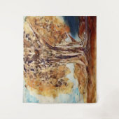 Tenture Automne Jungle Bois Arbres Paysage Peinture (Devant)