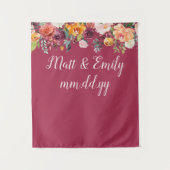 Tenture Automne Photo Booth Prop Mariage Bourgogne fond (Devant)