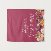 Tenture Automne Photo Booth Prop Mariage Bourgogne fond (Devant (Horizontal))