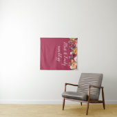 Tenture Automne Photo Booth Prop Mariage Bourgogne fond (En situation (horizontale))