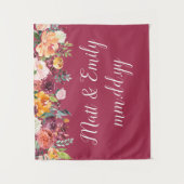 Tenture Automne Photo Booth Prop Mariage Bourgogne fond (Devant)