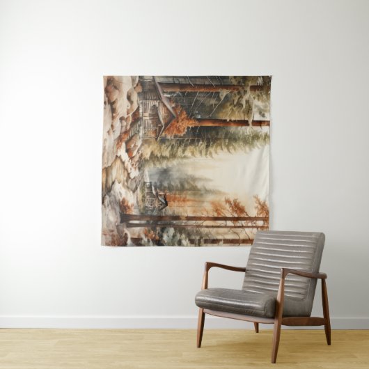 Tenture Automne Rustique (En situation (horizontale))